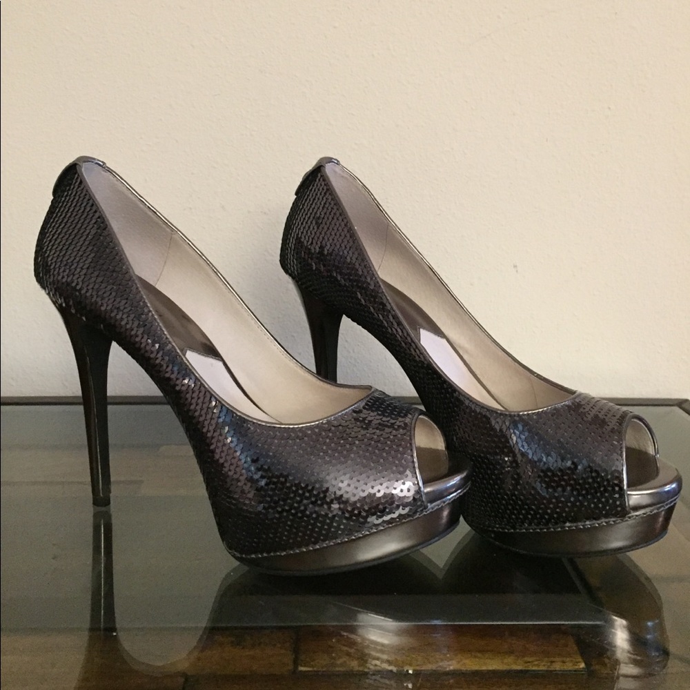 Michael Kors Josie peep toe sequins platform pump